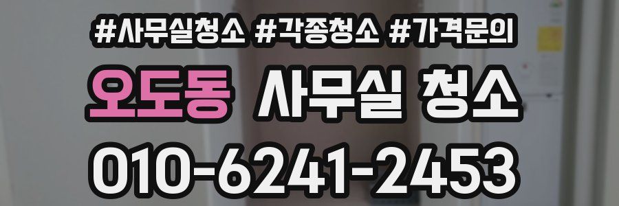 오도동 사무실 청소