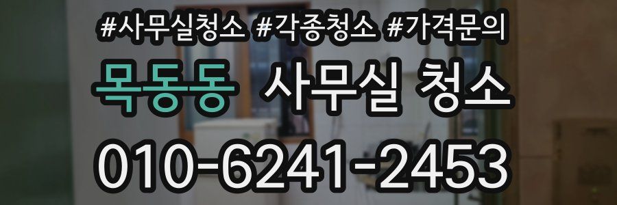 목동동 사무실 청소
