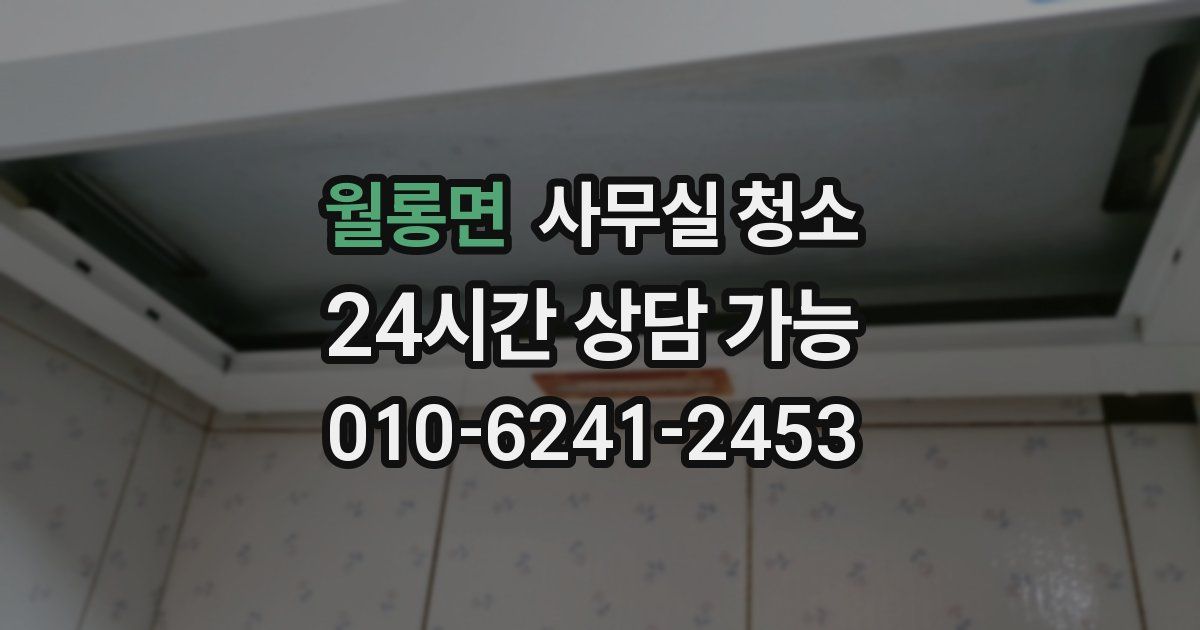 월롱면 사무실 청소