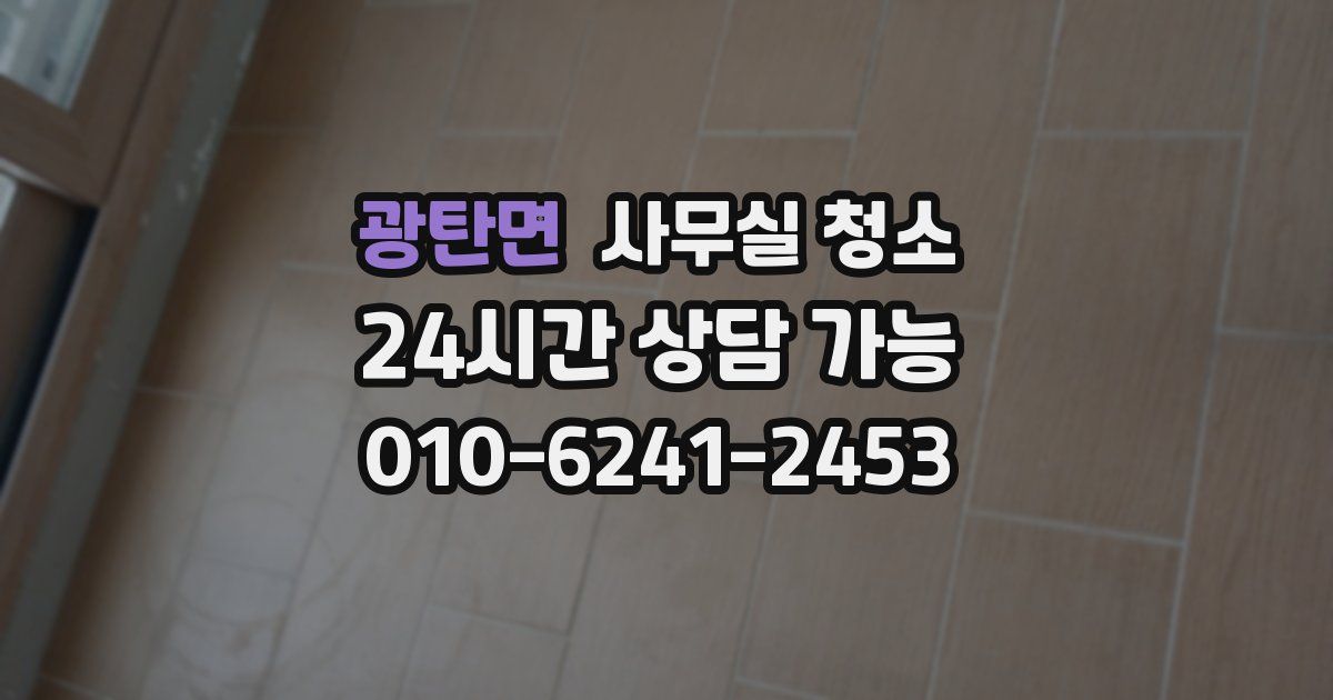 광탄면 사무실 청소