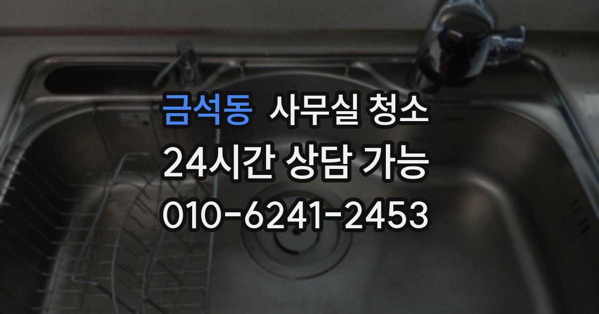 금석동 사무실 청소