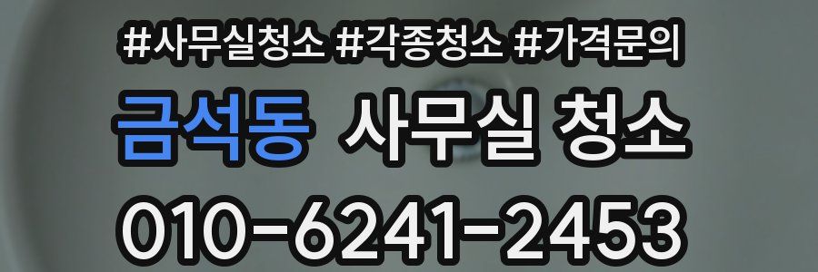 금석동 사무실 청소