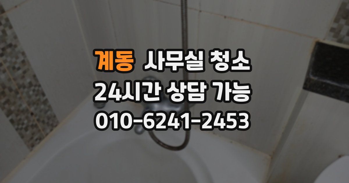 계동 사무실 청소