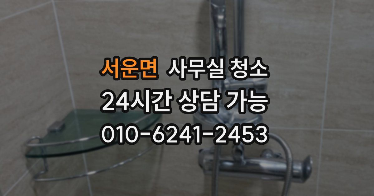 서운면 사무실 청소