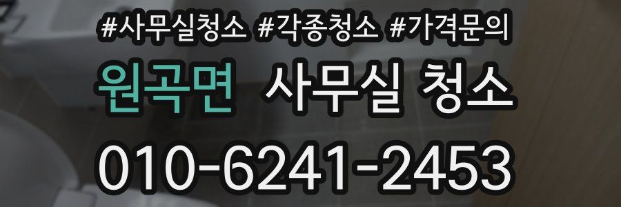 원곡면 사무실 청소