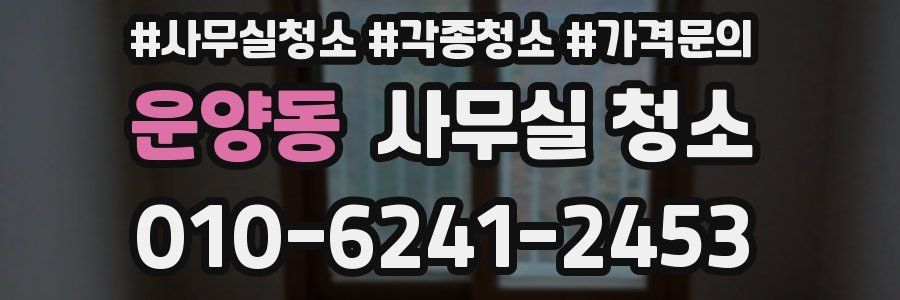 운양동 사무실 청소