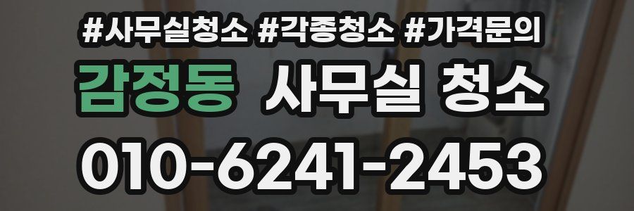 감정동 사무실 청소