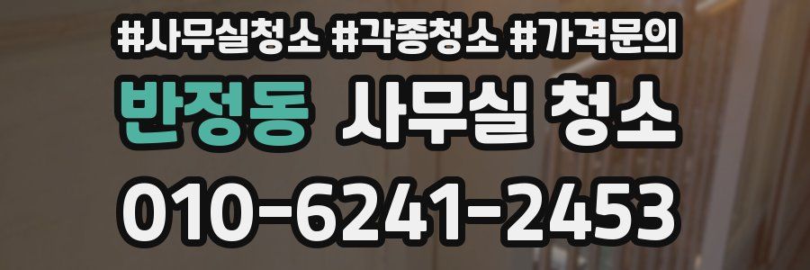 반정동 사무실 청소