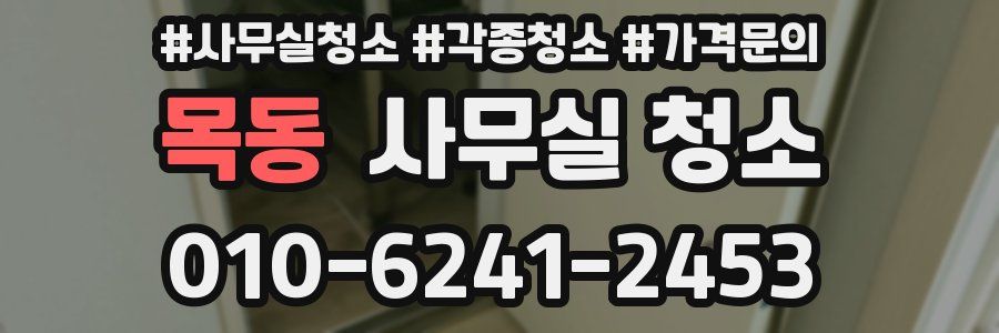 목동 사무실 청소