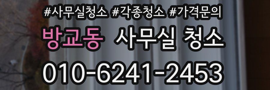 방교동 사무실 청소