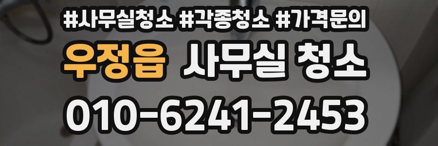 우정읍 사무실 청소
