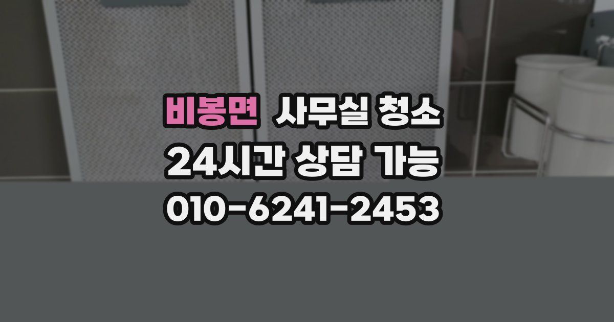 비봉면 사무실 청소