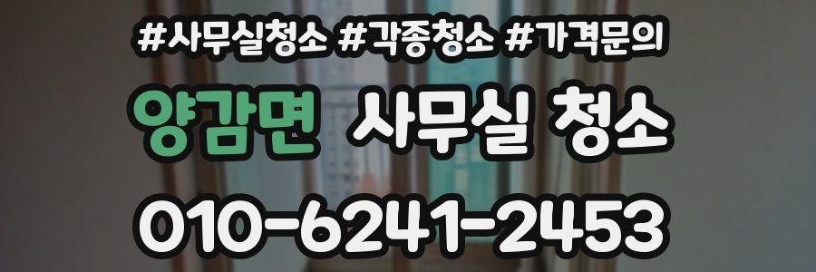 양감면 사무실 청소
