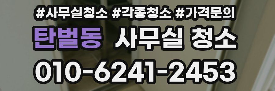 탄벌동 사무실 청소