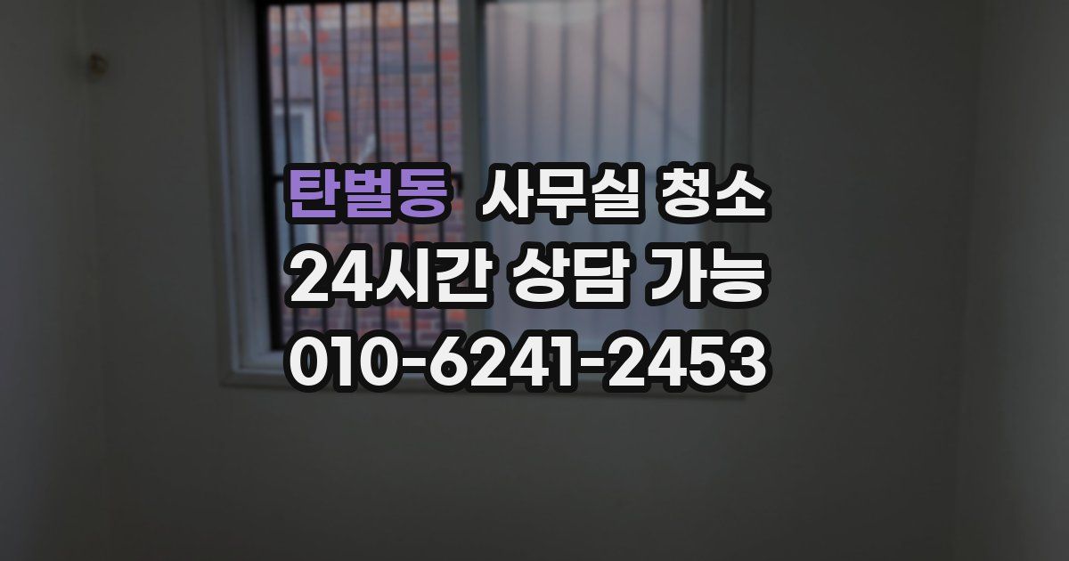 탄벌동 사무실 청소