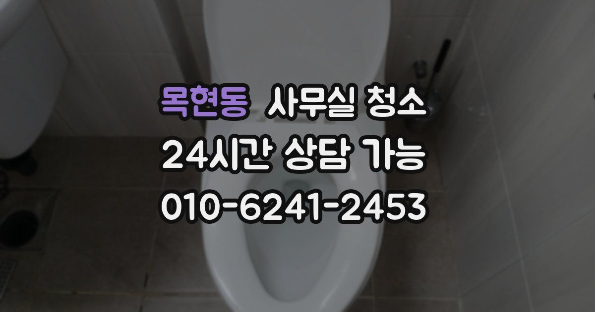 목현동 사무실 청소