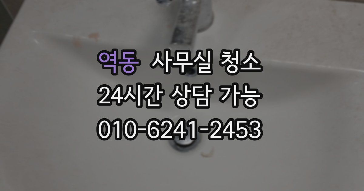 역동 사무실 청소