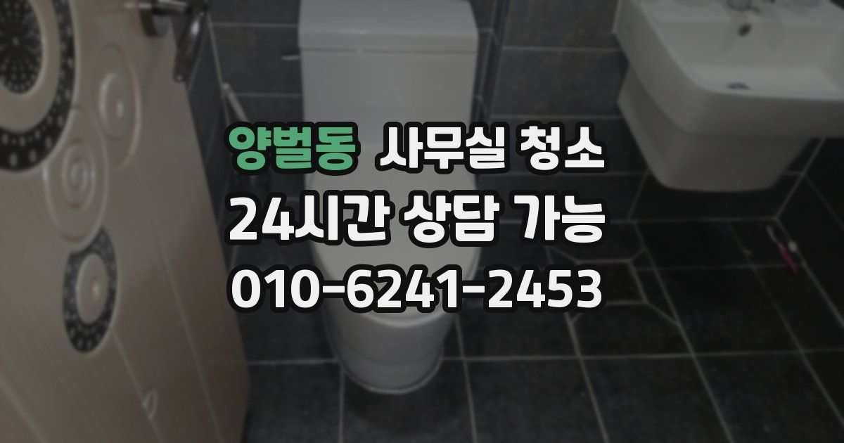 양벌동 사무실 청소