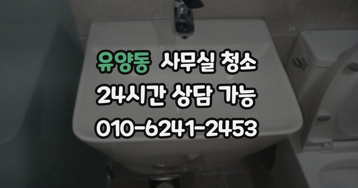 유양동 사무실 청소