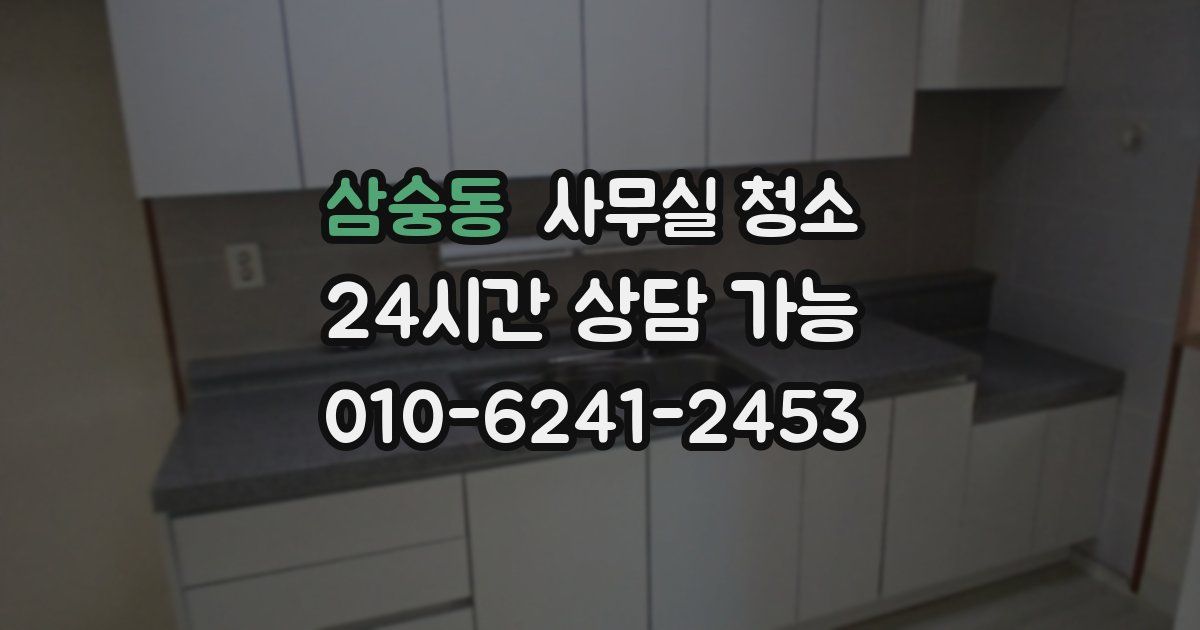 삼숭동 사무실 청소
