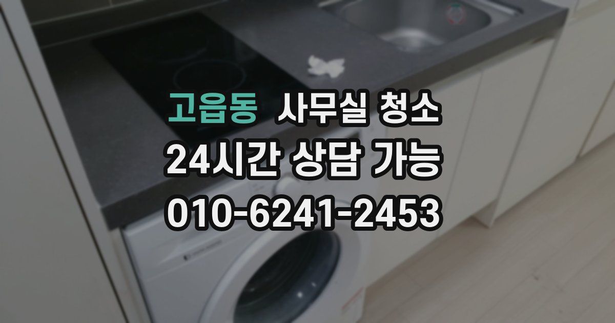 고읍동 사무실 청소