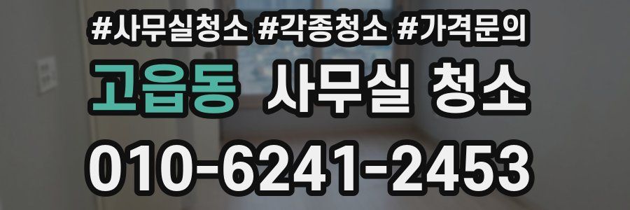 고읍동 사무실 청소