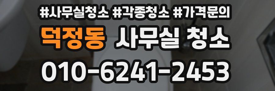 덕정동 사무실 청소
