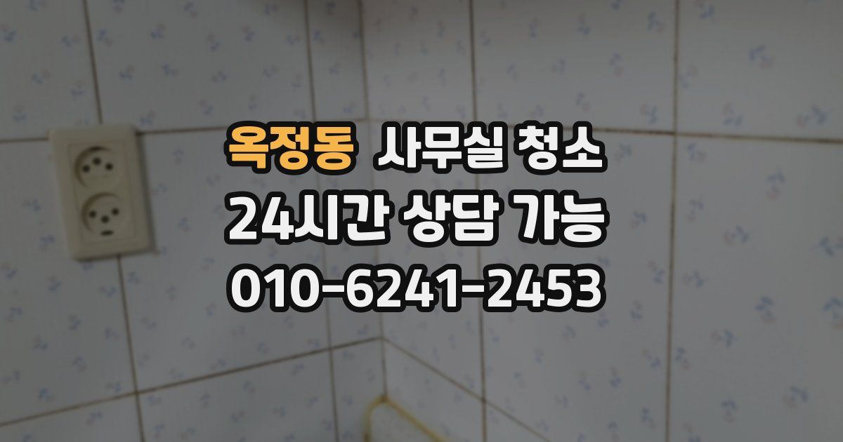 옥정동 사무실 청소