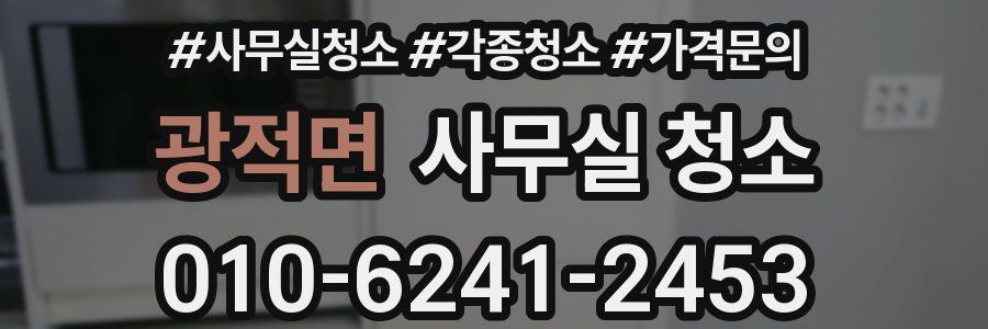 광적면 사무실 청소