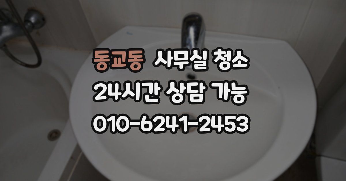 동교동 사무실 청소