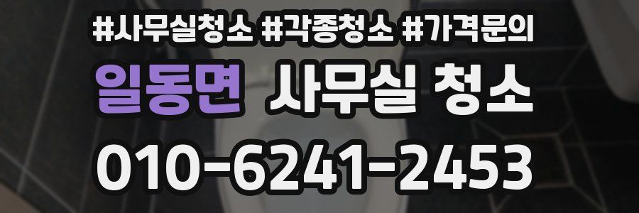 일동면 사무실 청소