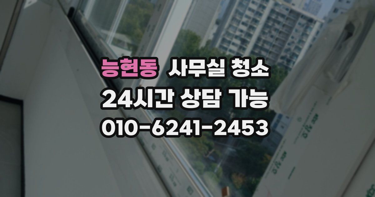 능현동 사무실 청소