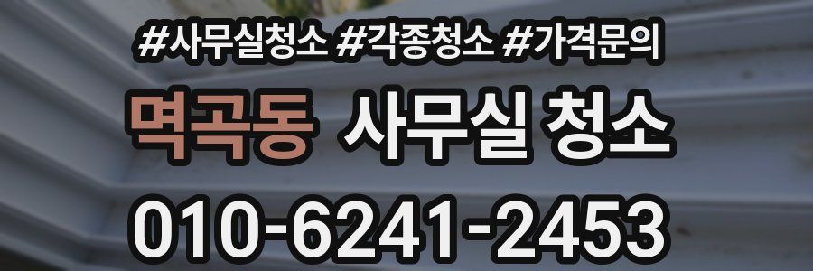 멱곡동 사무실 청소