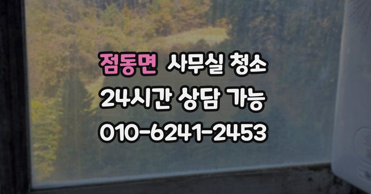점동면 사무실 청소