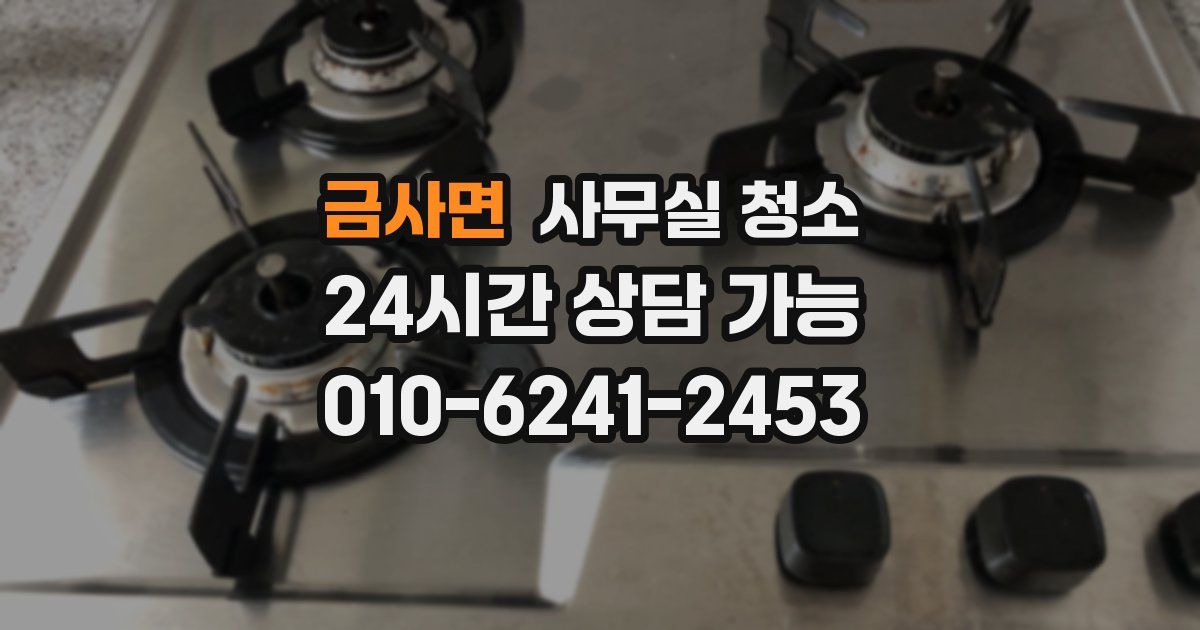금사면 사무실 청소