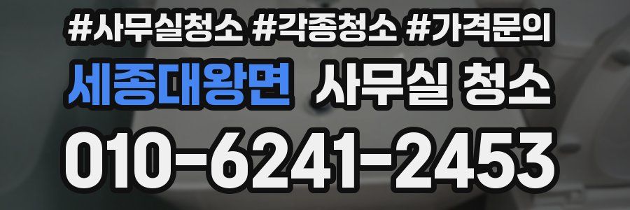 세종대왕면 사무실 청소