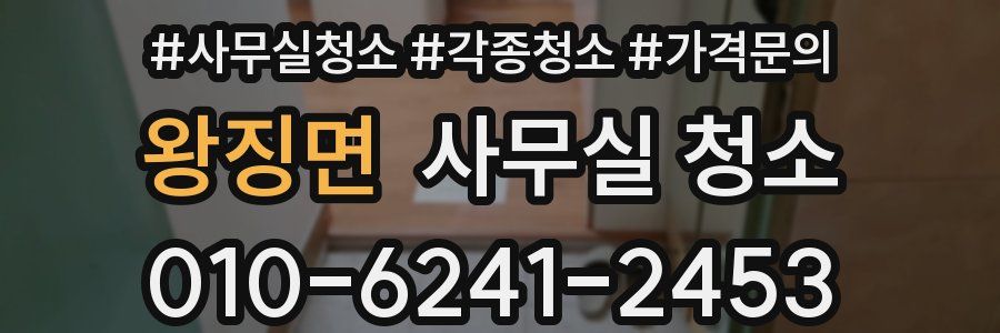 왕징면 사무실 청소
