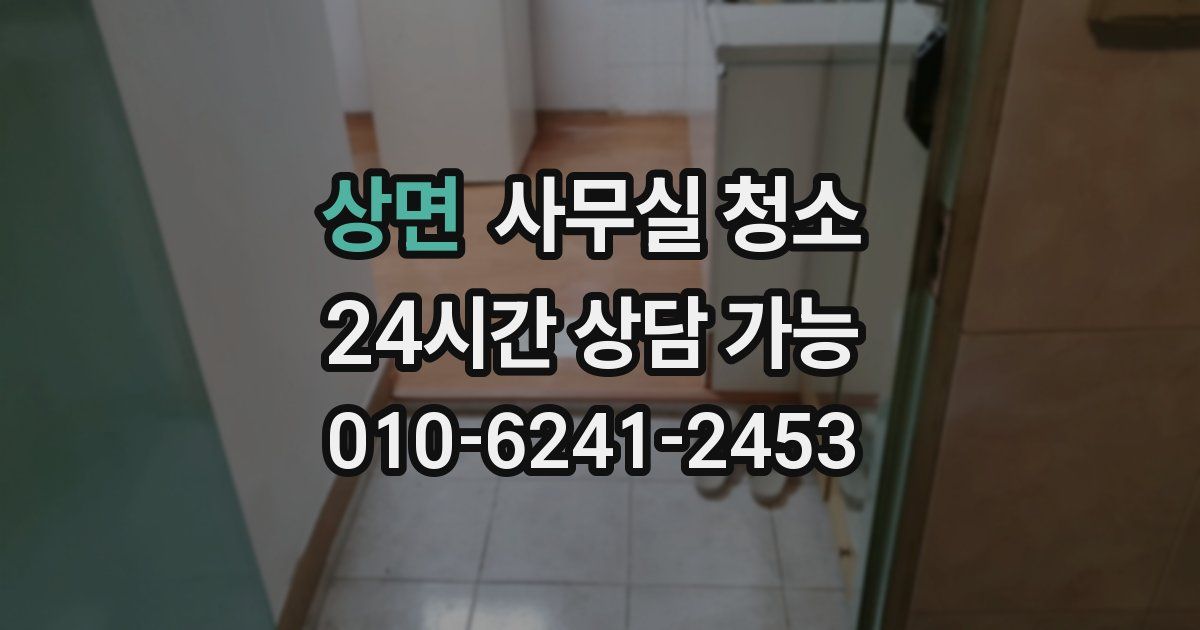 상면 사무실 청소