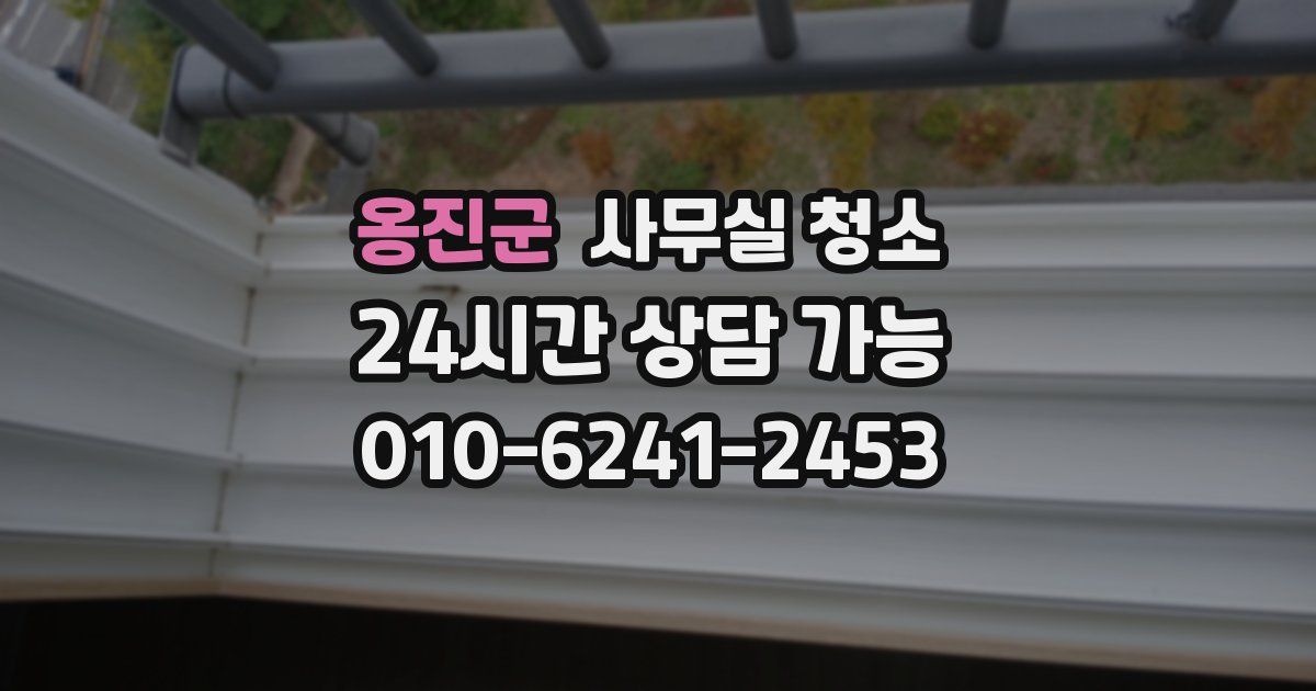 옹진군 사무실 청소