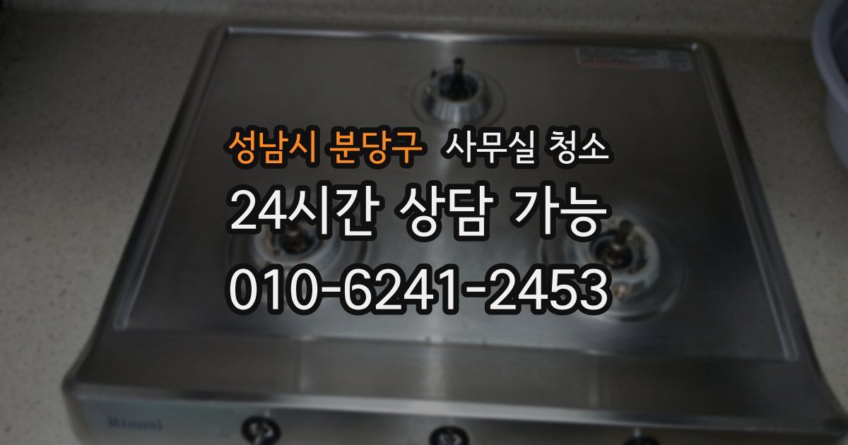 성남시 분당구 사무실 청소