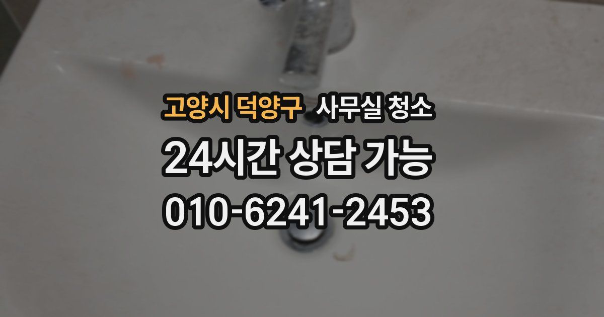 고양시 덕양구 사무실 청소
