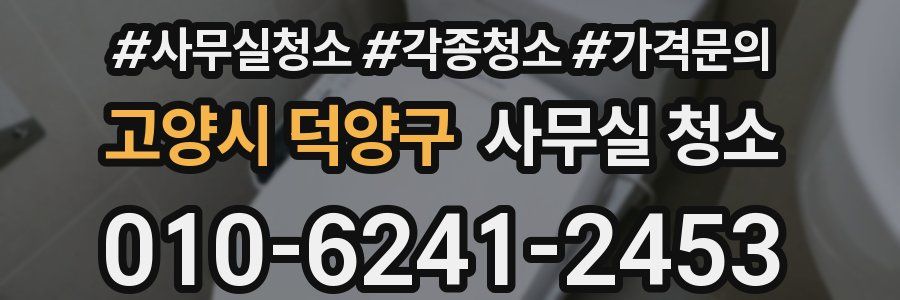 고양시 덕양구 사무실 청소