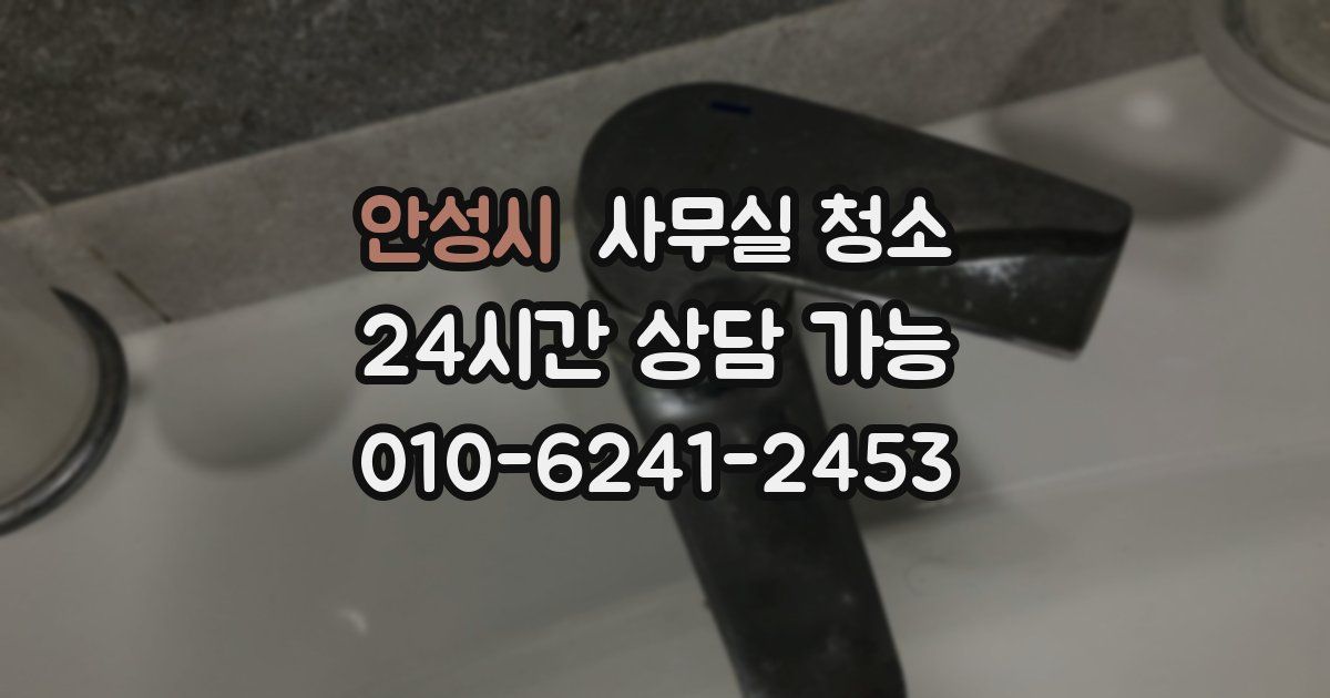 안성시 사무실 청소