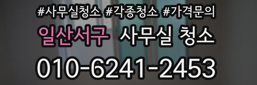 일산서구 사무실 청소