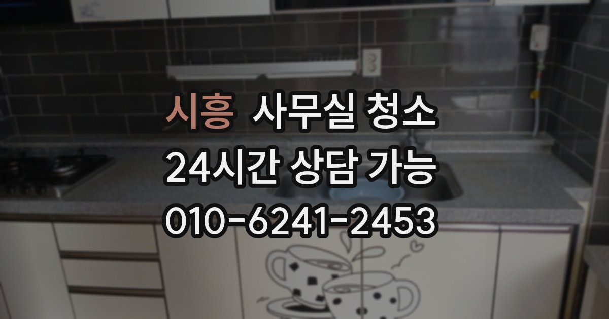 시흥 사무실 청소