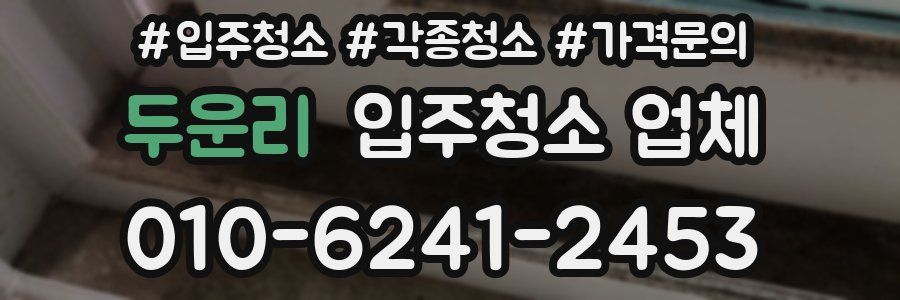 두운리 입주청소 업체