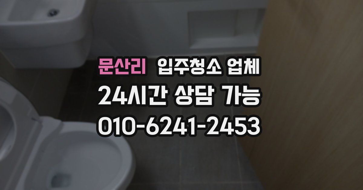 문산리 입주청소 업체