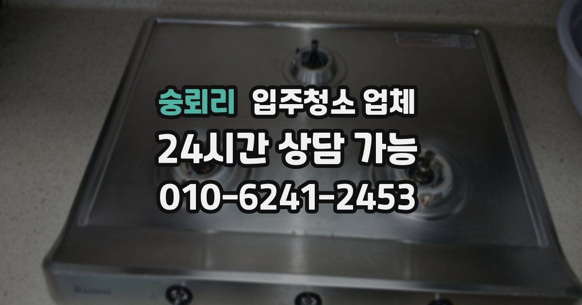 숭뢰리 입주청소 업체