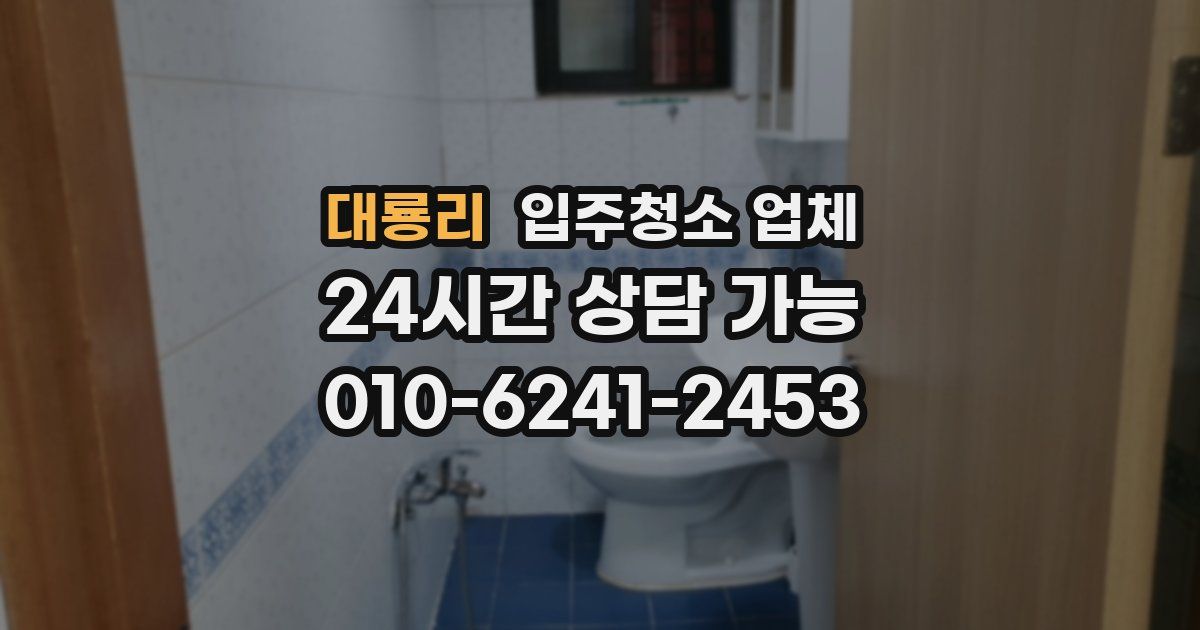 대룡리 입주청소 업체