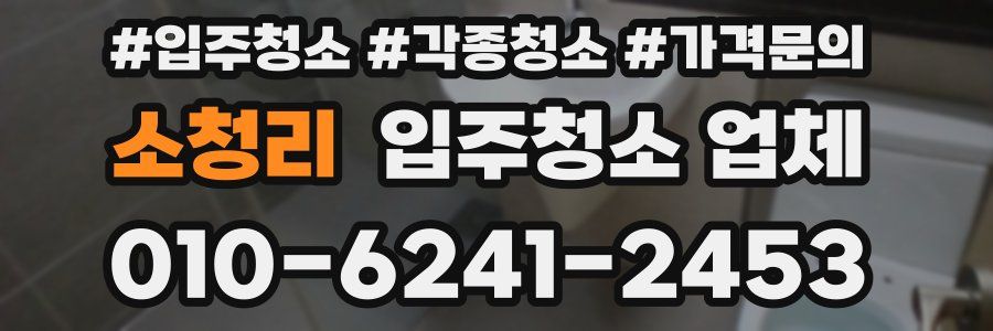 소청리 입주청소 업체